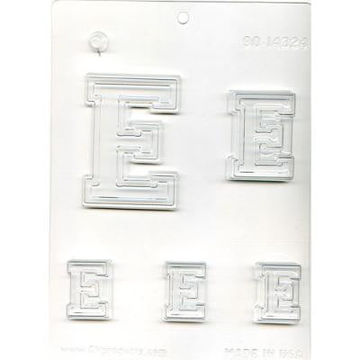 Collegiate Letter "E" Chocolate Mold