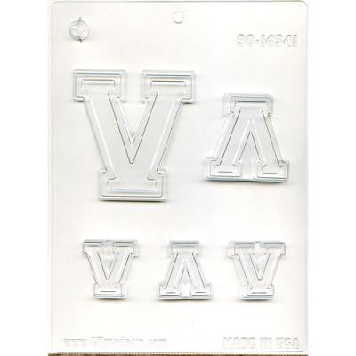 Collegiate Letter "V" Chocolate Mold