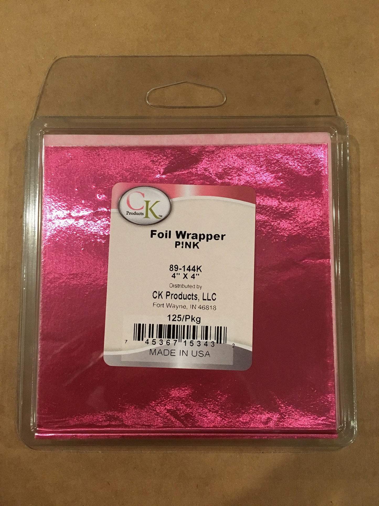 CK Foil wrapper pink