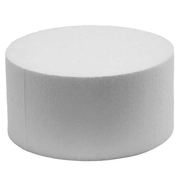 Round Foam Cake Dummy 6" high/tall