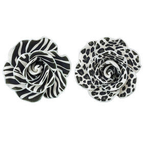 Animal Print Gum Paste Rose