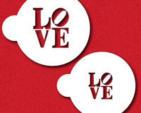 Love Sculpture Cookie Stencil