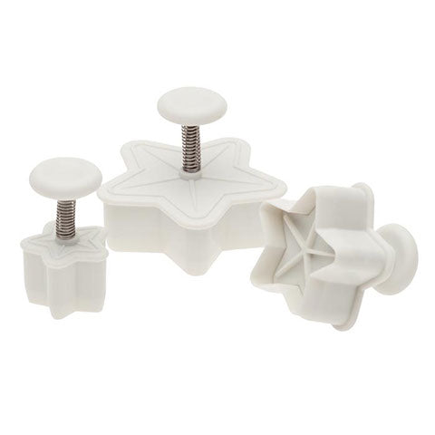 Mini Star Plunger Cutter - Set of Three