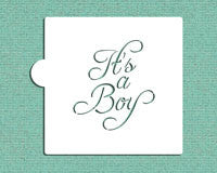 It's A Boy Cookie Stencil