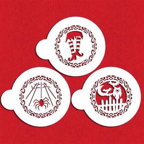 Whimsical Halloween Cookie Stencil Set