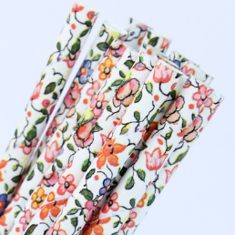 Multicolor Floral Straws