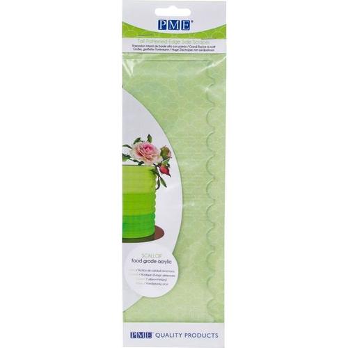 Tall Patterned Edge Side Scraper for Cake Decorating-Scallop