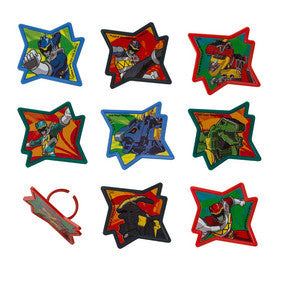 Power Rangers Dino Charge Cupcake Rings
