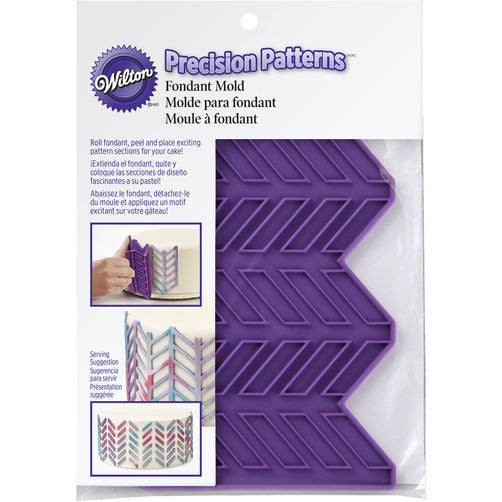 Precision Patterns Herringbone fondant mold