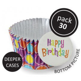 Bright Bubbles Decorative Foil Baking Cups