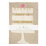 Cake is the Answer Tea Towel