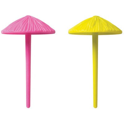 Green and Pink Umbrella Picks