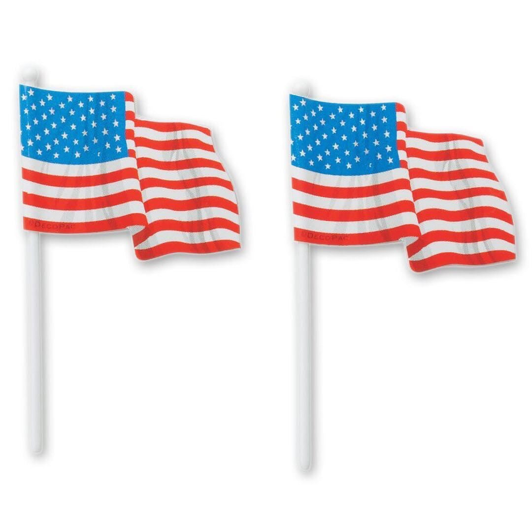 Waving American Flag Picks