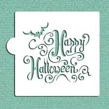 Happy Halloween Cookie Stencil