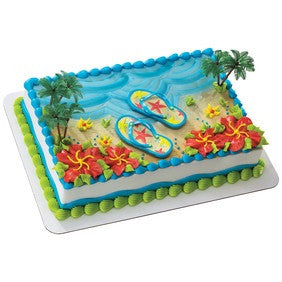 Summer Flips Flops Cake Topper