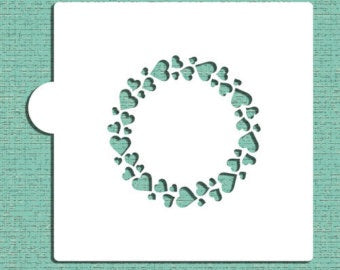 Circle of Hearts Cookie Stencil
