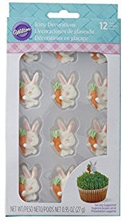 Bunny and Carrot Icing Decorations