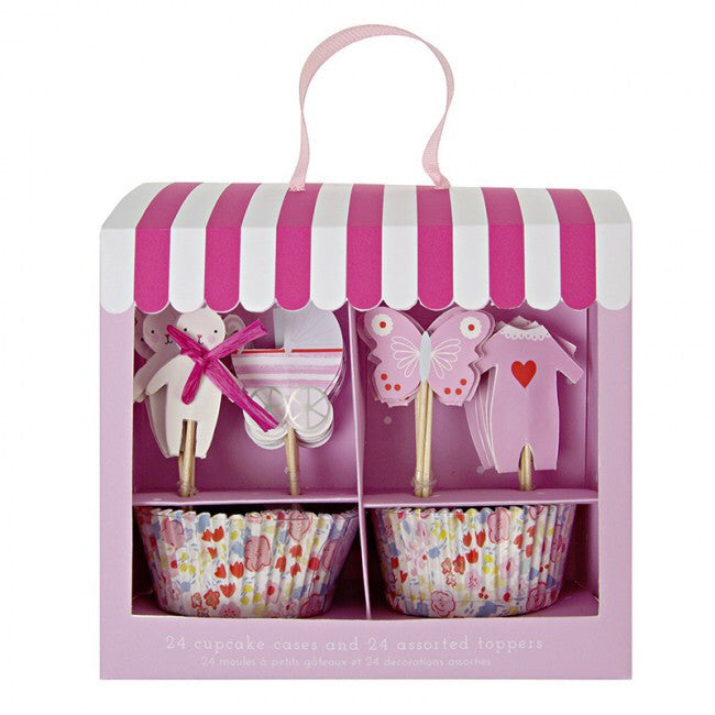 Meri Meri Petite Bebe - Baby Shop Pink Cupcake Kit