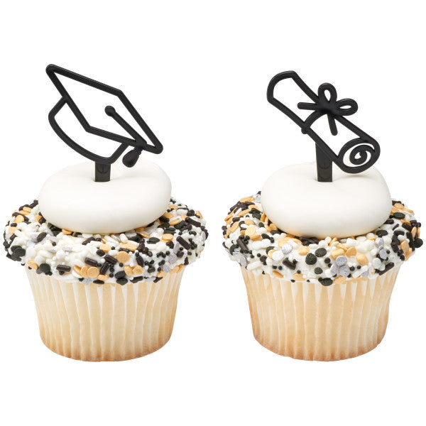 Graduation Icons Cupcake Picks
