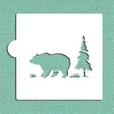 Bear Cookie Stencil