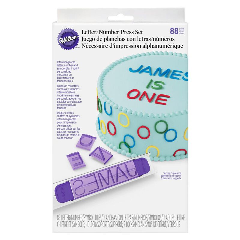 Cake Letter and Number Press Set