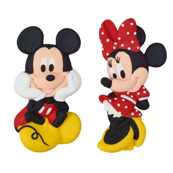Mickey and Minnie Gum Paste Characters