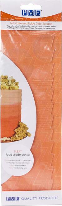 PME Tall Patterned Edge Side Scraper PLEAT