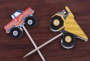 Cartoon Cars Cupcake Toppers Picks