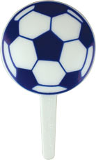 Soccer Ball Picks - Blue & White