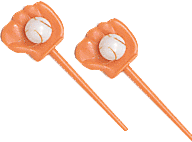 Baseball Glove & Ball Cupcake Picks