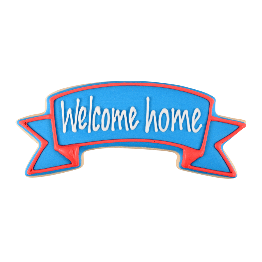 Party Banner Cookie Cutter (4.25″)