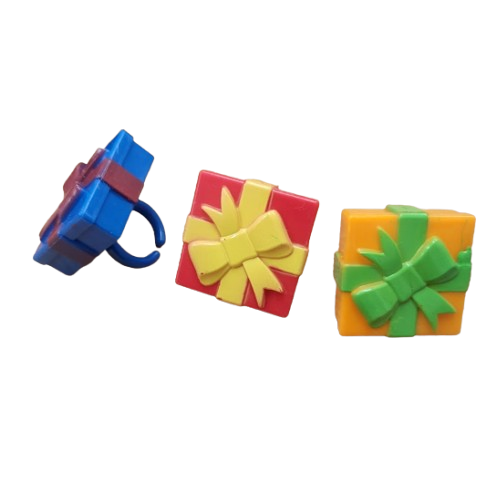 3D Present Cupcake Rings