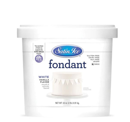 Satin Ice White Vanilla Fondant - 2lb