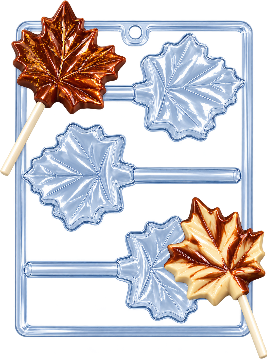 Maple leaf lolly mold