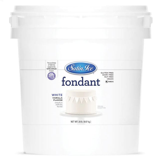 Satin Ice White Vanilla Fondant - 20lb