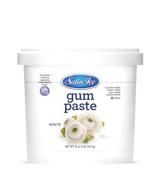 Satin Ice White Gum Paste - 2lb.