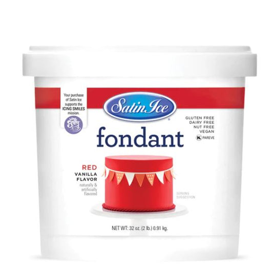 Satin Ice Red Vanilla Fondant - 2lb.