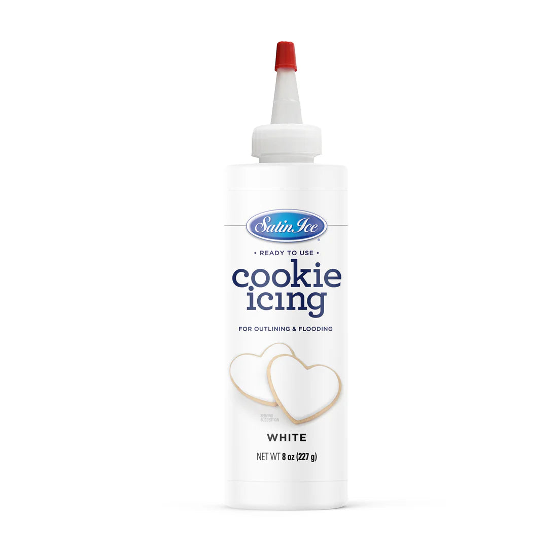 White Cookie Icing, 8 oz Bottle