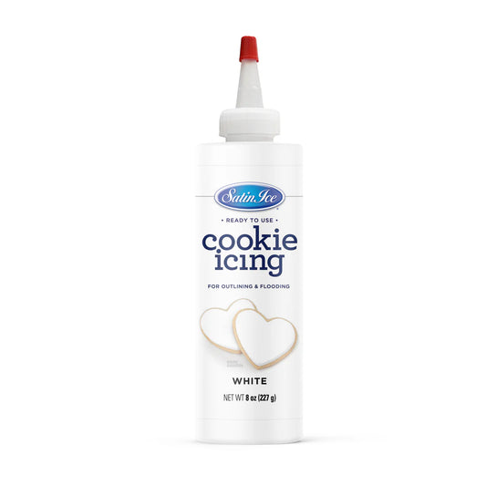 White Cookie Icing, 8 oz Bottle
