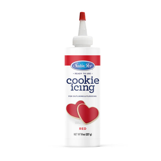 Red Cookie Icing, 8 oz Bottle