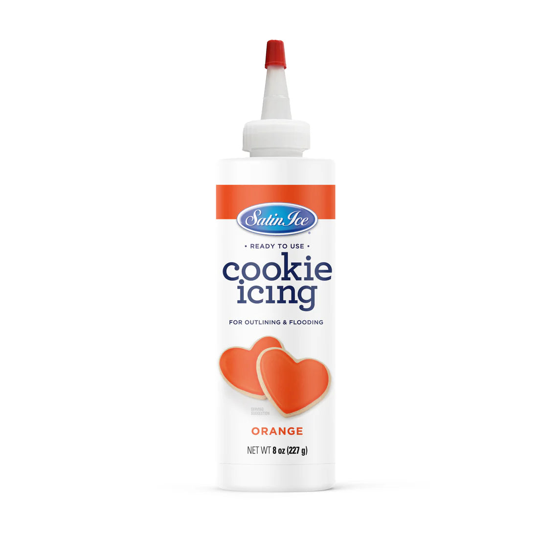Orange Cookie Icing, 8 oz Bottle