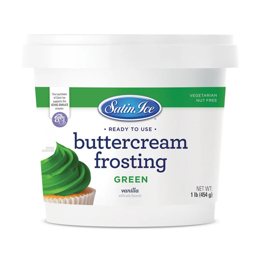 Green Vanilla Buttercream Frosting 1Lb