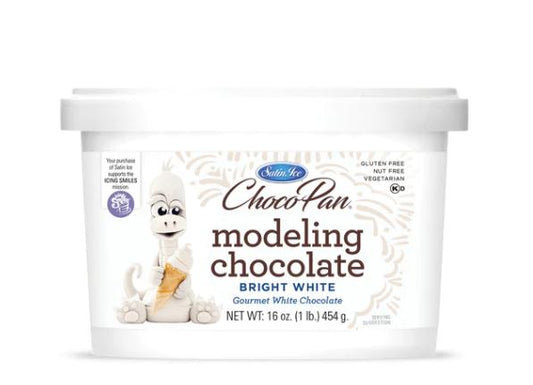 Satin Ice Bright White Modeling Chocolate - 1lb.