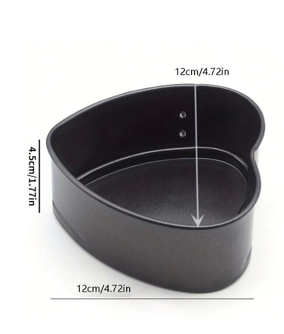 4" Spring Form Heart Shape Baking Pan