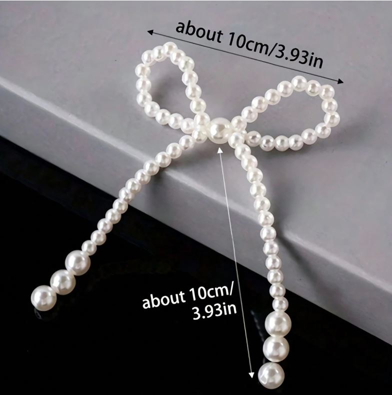 Pearl Bow Cake Decorations