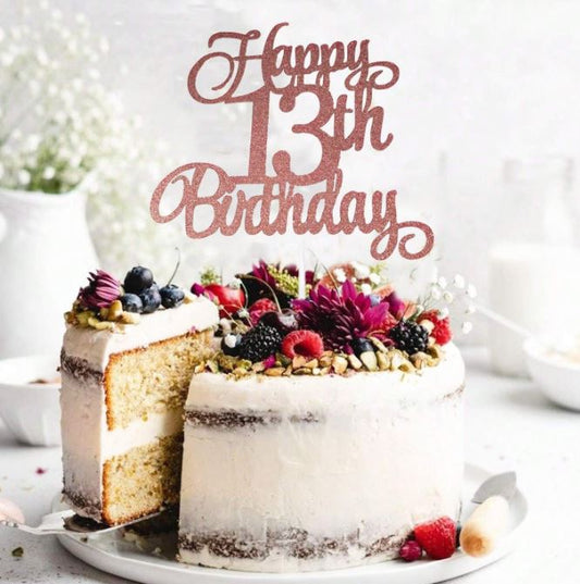 Happy Birthday Cake Topper