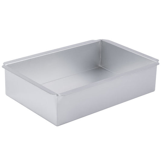 Aluminum Rectangular Straight-Sided Cake Pan 12" x 8" x 3"