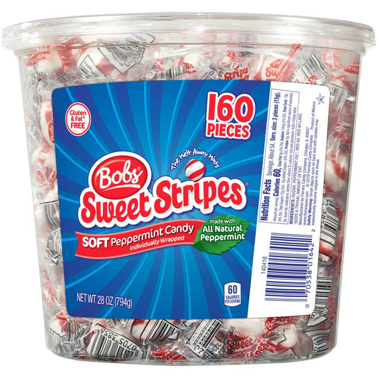 Bob's Sweet Stripes Soft Peppermint Candy - Tubs