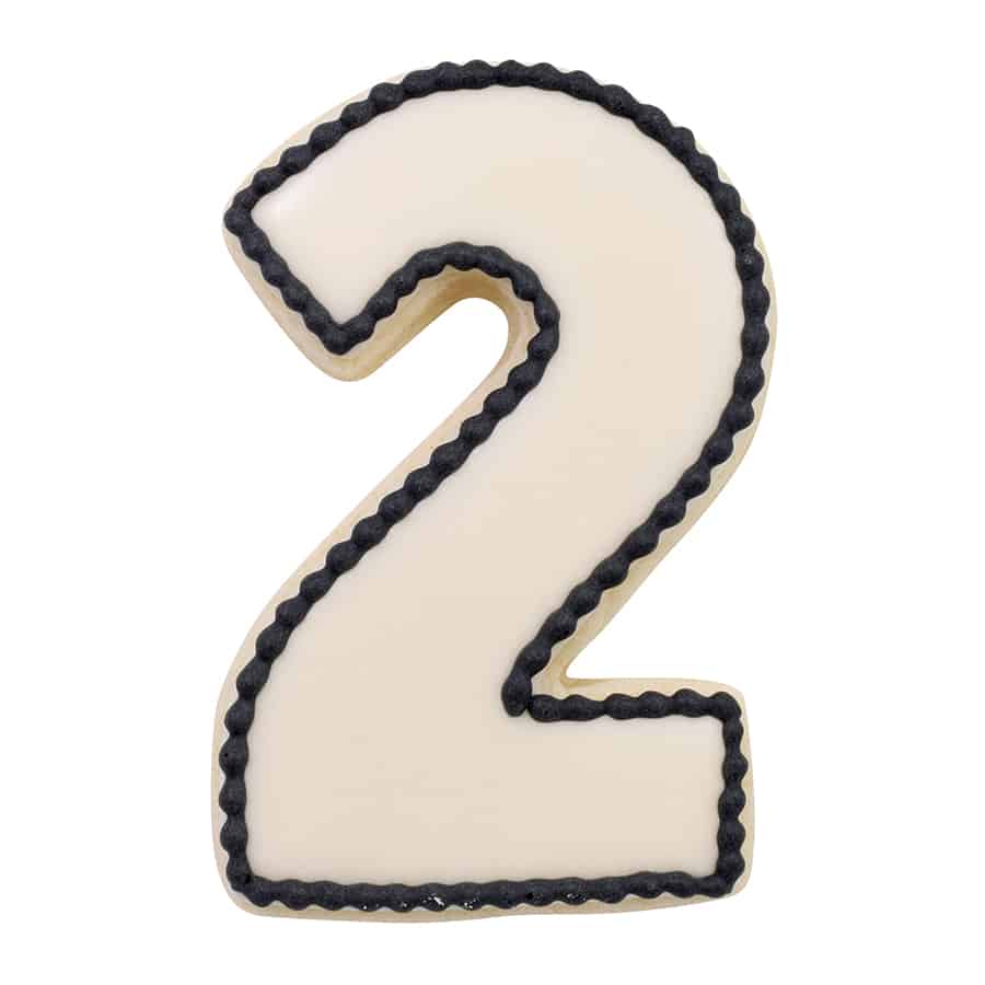 Number 2 Cookie Cutter