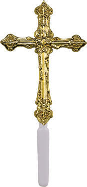 Gold Cross Cake Pick